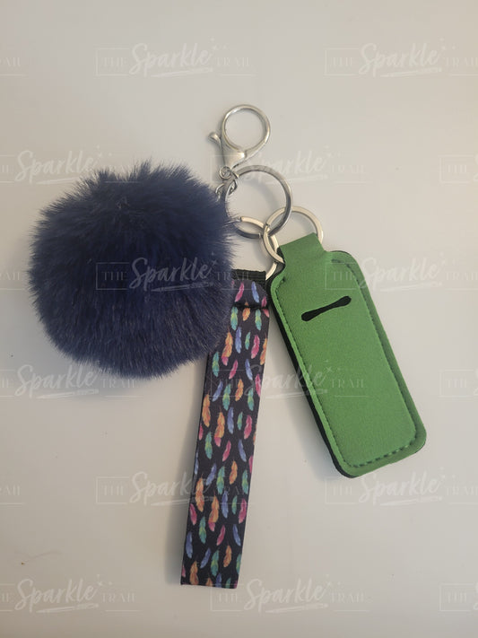Feather Print Keychain